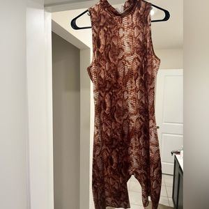 SHEIN Snakeskin Romper